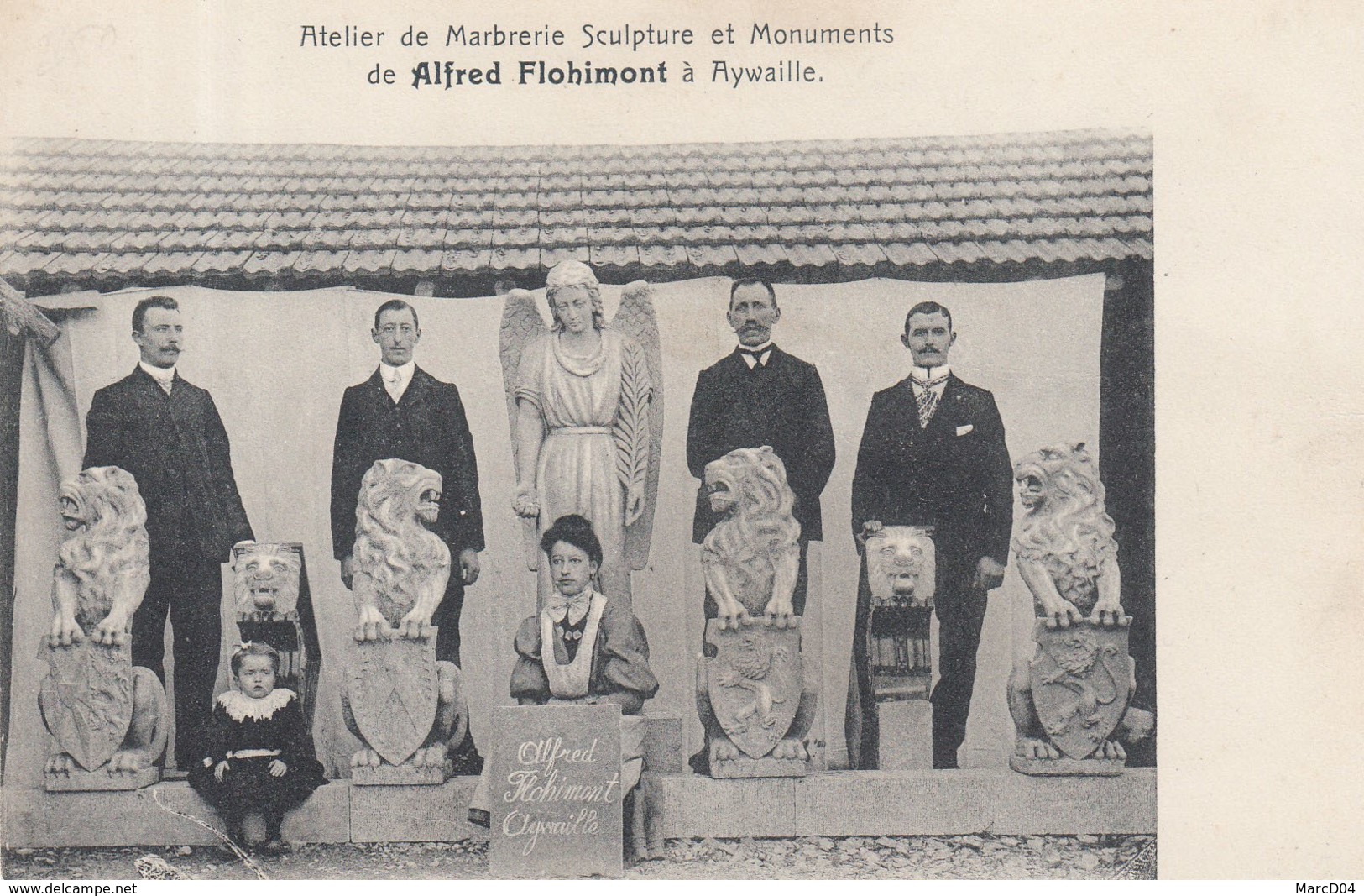 Aywaille:    Atelier De Marbrerie Sculpture Et Marbrerie Alfred Flohimont - Aywaille