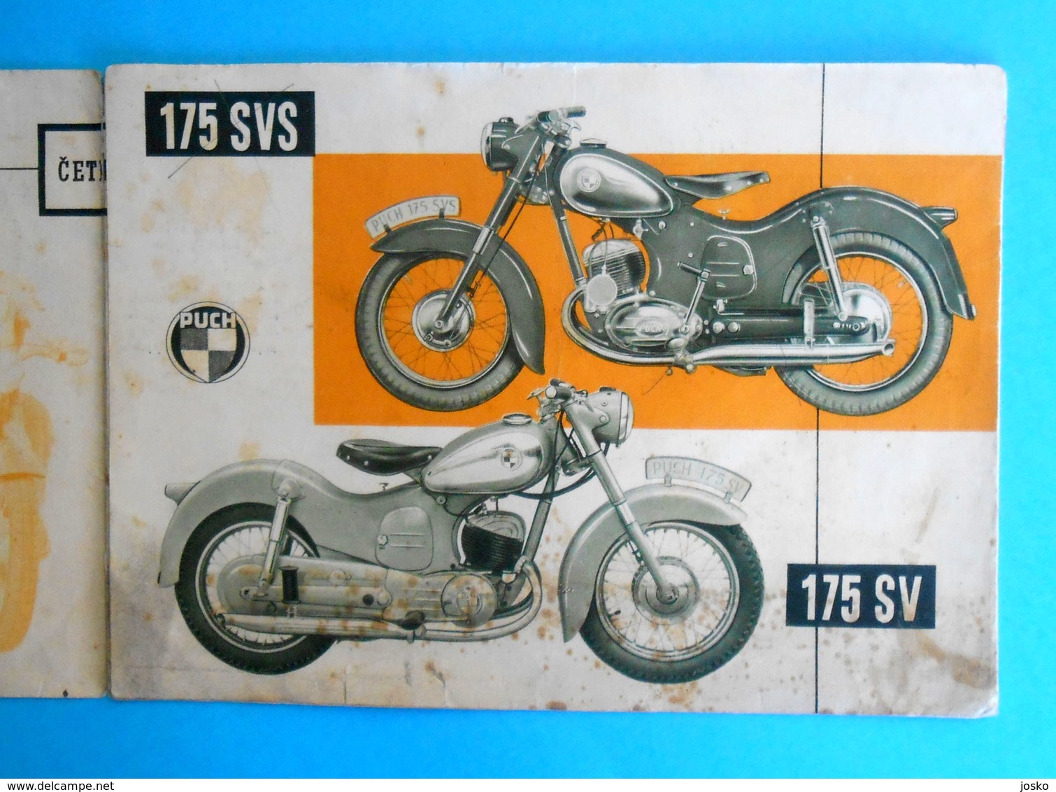 Yugoslav original vintage brochure ... PUCH 175 SV-SVS Austria motorcycle * moto motorrad motociclo motorbike Osterreich