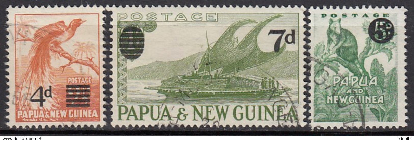 PAPUA NEUGUINEA 1957 - MiNr: 24-26 Komplett  Used - Papua-Neuguinea