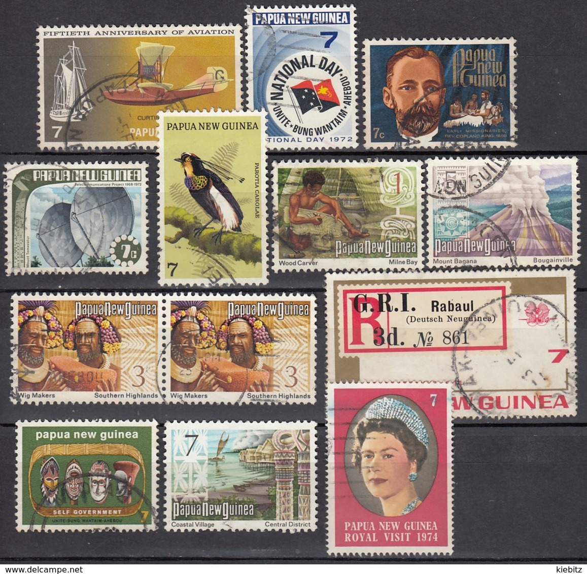 PAPUA NEUGUINEA 1972-1975 - Lot 13x  Used - Papua-Neuguinea