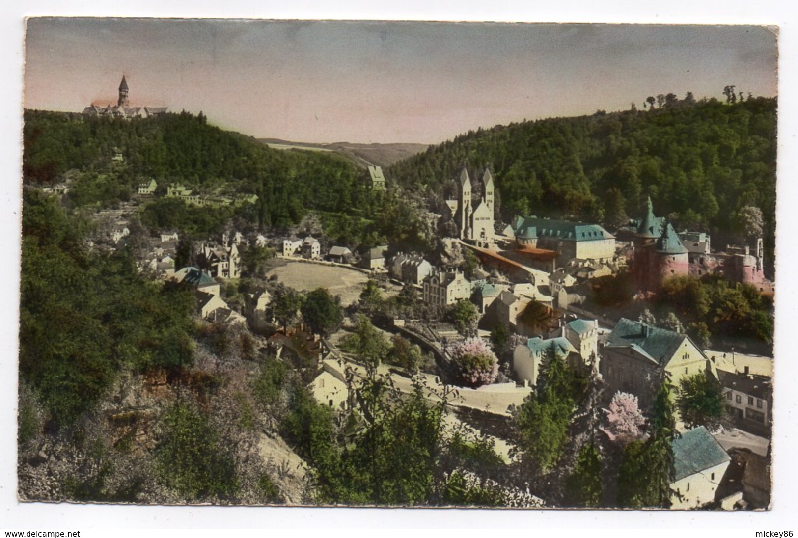 Luxembourg--CLERVAUX--1955--Vue Générale --- Timbre 10ème Anniv Charte Des Nations-Unies --cachet CLERVAUX - Clervaux