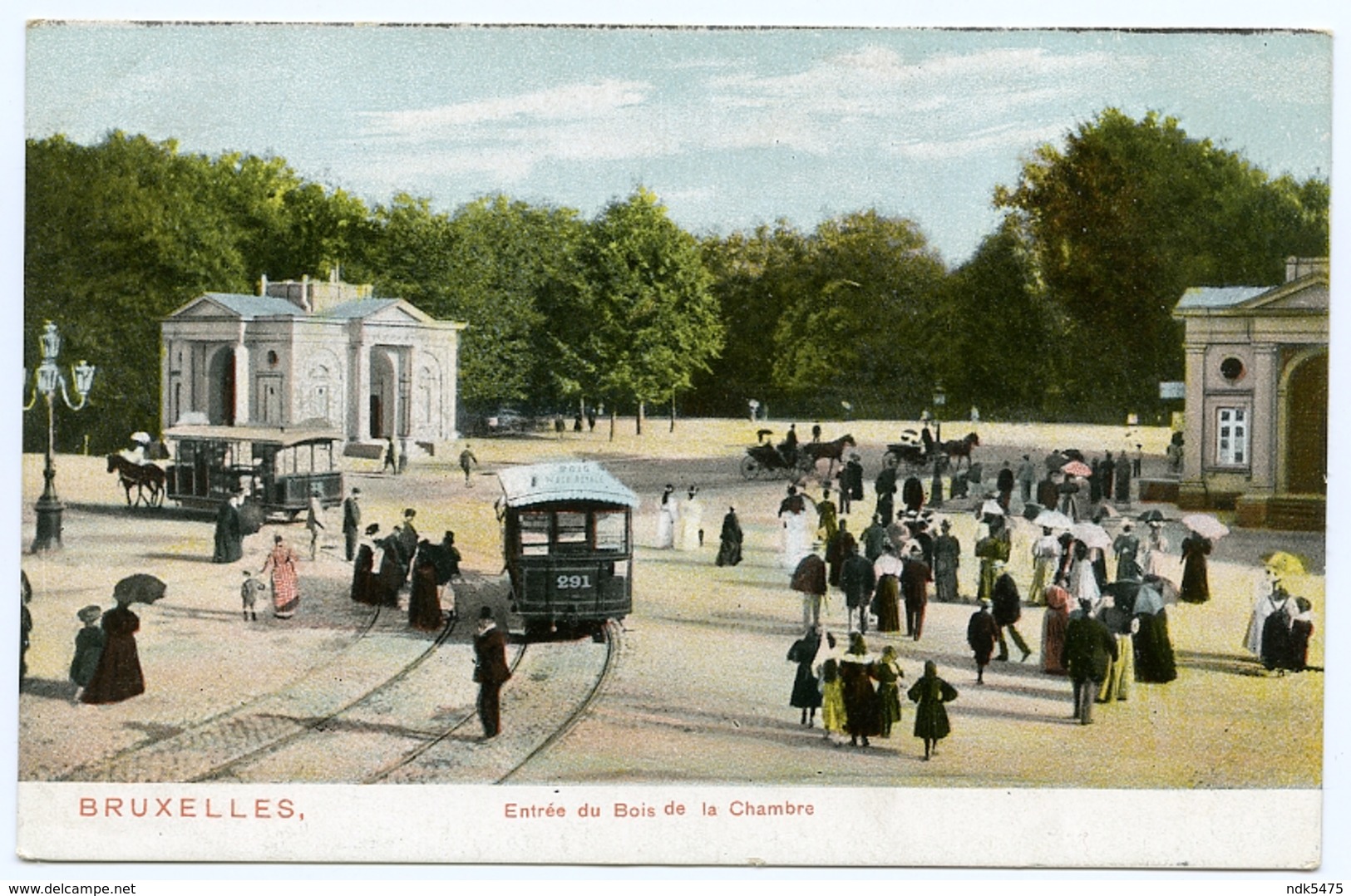 BELGIQUE : BRUXELLES - ENTREE DU BOIS DE LA CHAMBRE - TRAM - Trasporto Pubblico Stradale