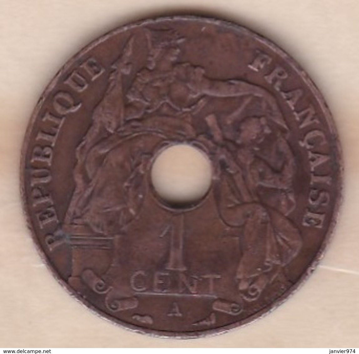 Indochine Française. 1 Cent 1930 A. Bronze - Autres & Non Classés