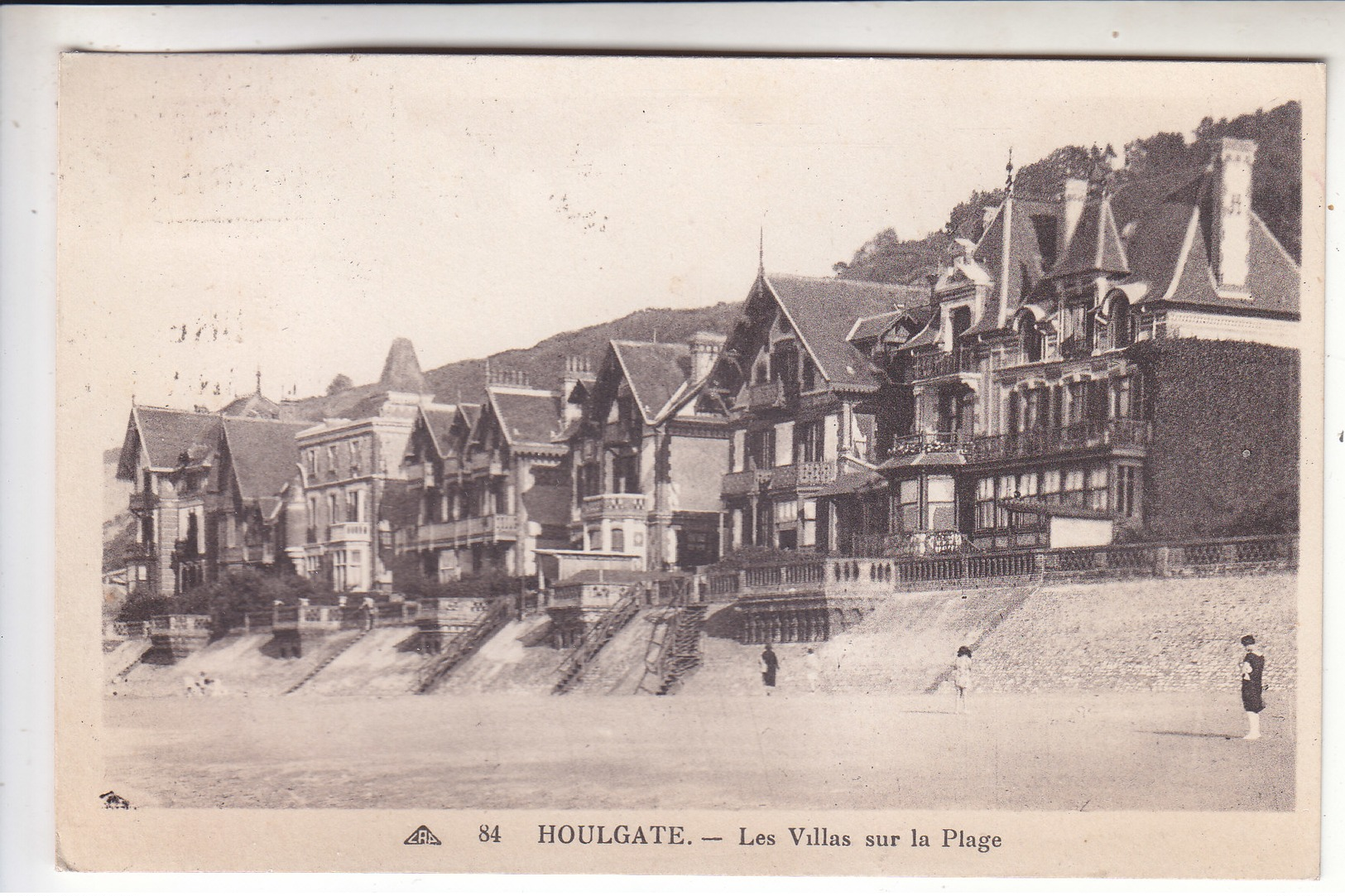 Sp- 14 - HOULGATE - Les Villas Sur La Plage - Timbre - Cachet - - Houlgate