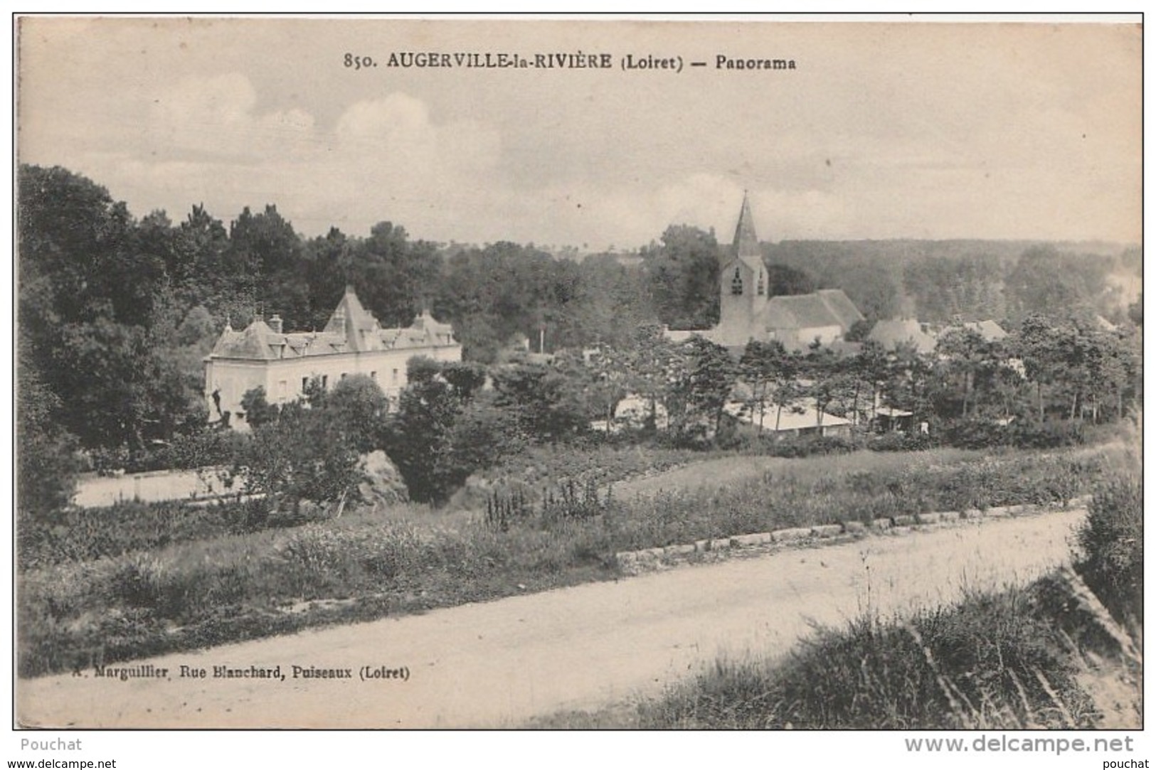 Q30- 45) AUGERVILLE LA  RIVIERE (LOIRET) PANORAMA - (2 SCANS) - Autres & Non Classés