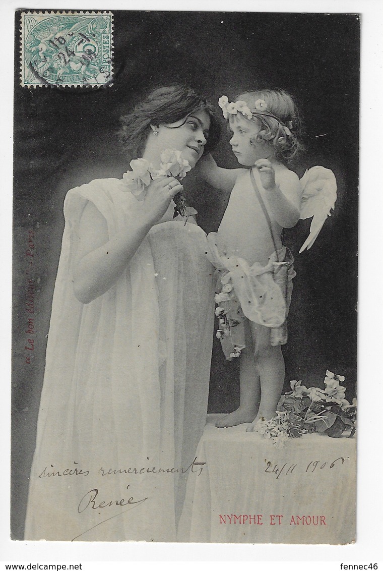 NYMPHE Et AMOUR - 1906 (K87) - Anges