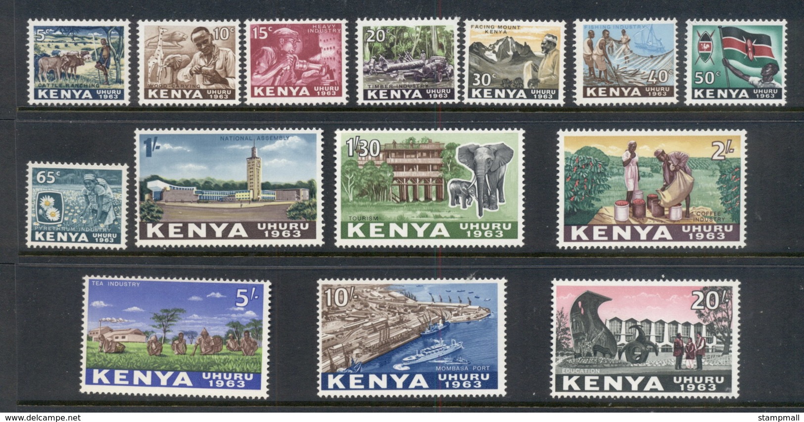 Kenya 1963 Pictorials MUH - Kenya (1963-...)