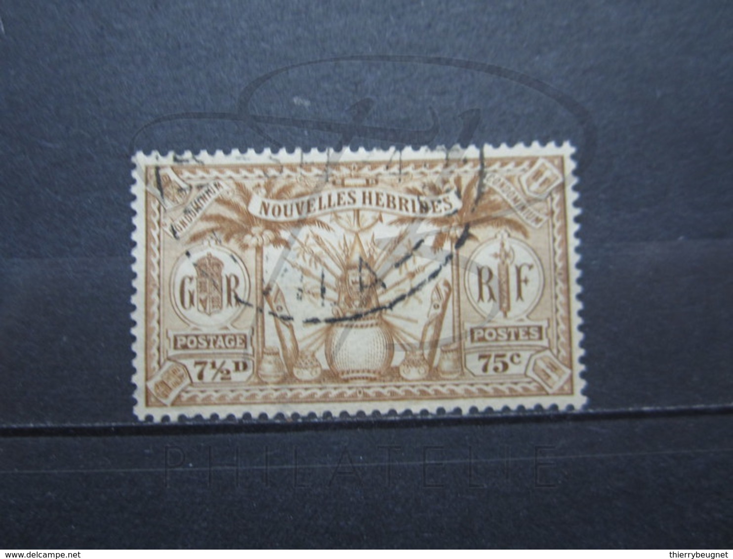 VEND BEAU TIMBRE DES NOUVELLES-HEBRIDES N° 87 , CACHET " VILA " !!! - Usati