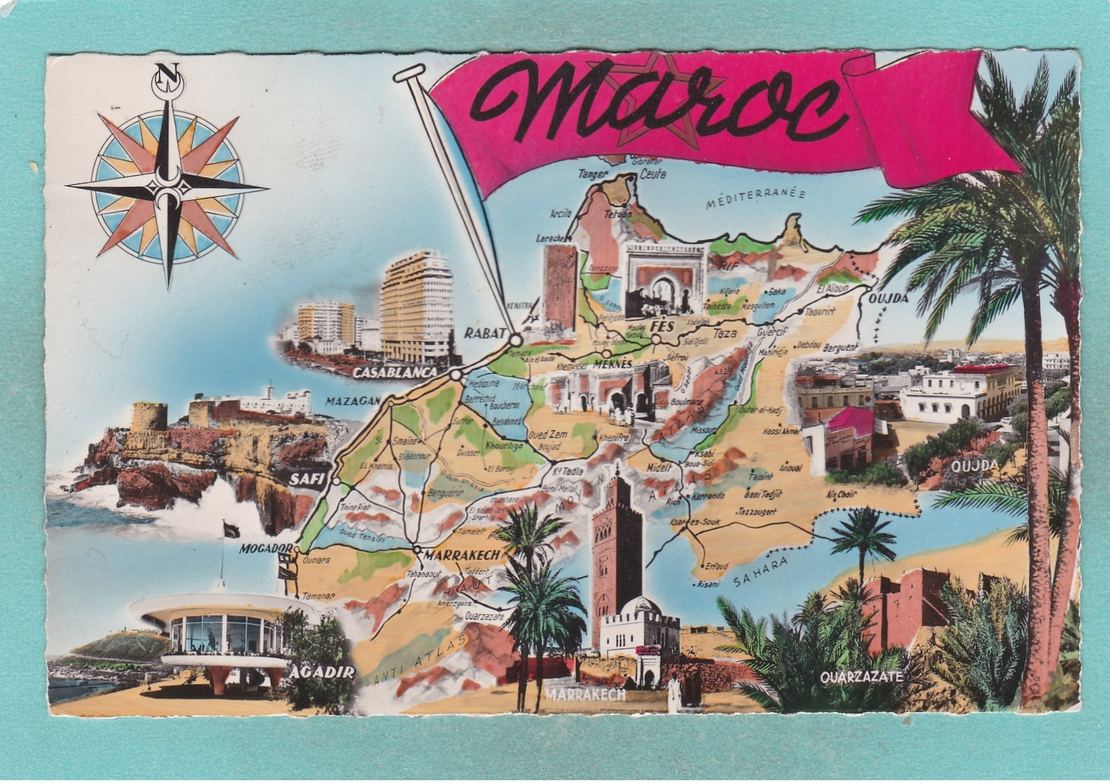 Old Post Card Of Stop In The Desert,Maroc Morocco,R82. - Other & Unclassified