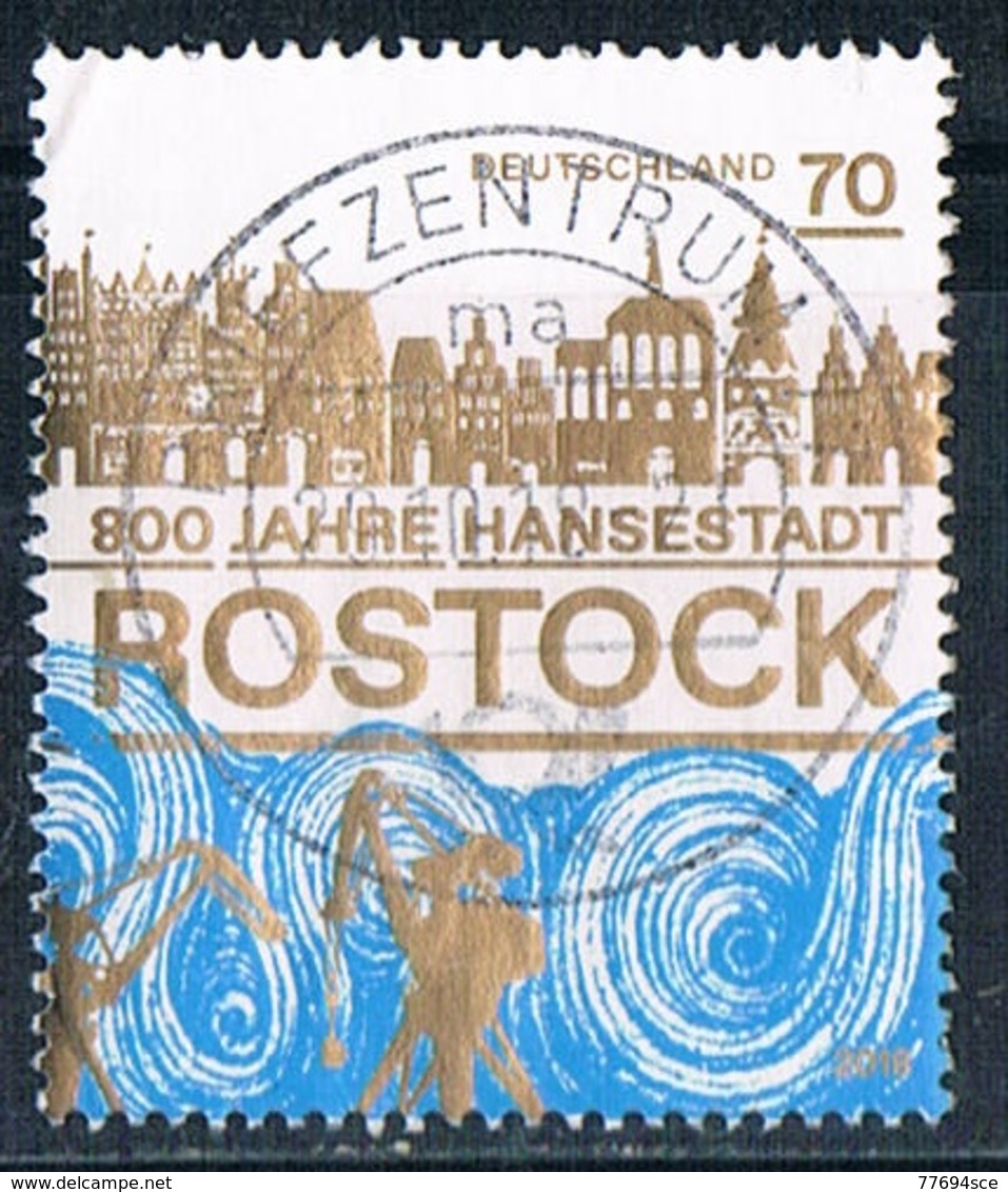 2018  800 Jahre Hansestadt Rostock - Oblitérés