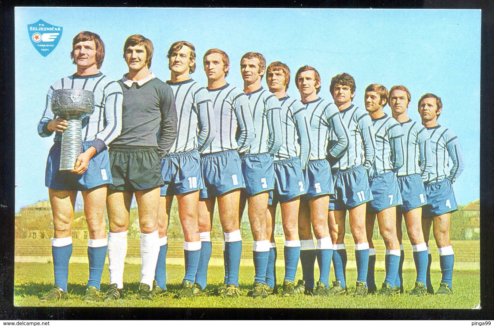 BOSNIA HERZEGOVINA FOOTBALL FK ZELJEZNICAR SARAJEVO  POSTCARD - Soccer