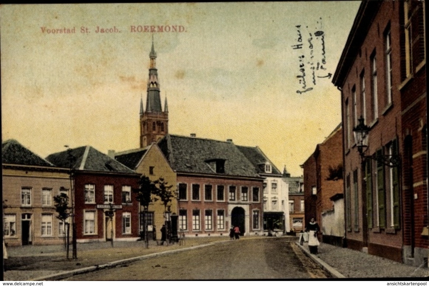 Cp St. Jacob Roermond Limburg Niederlande, Straßenpartie, Kirche - Autres & Non Classés