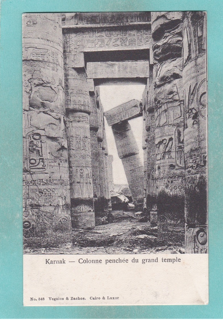 Old Post Card Of Karnak, Qina, Egypt,R83. - Other & Unclassified