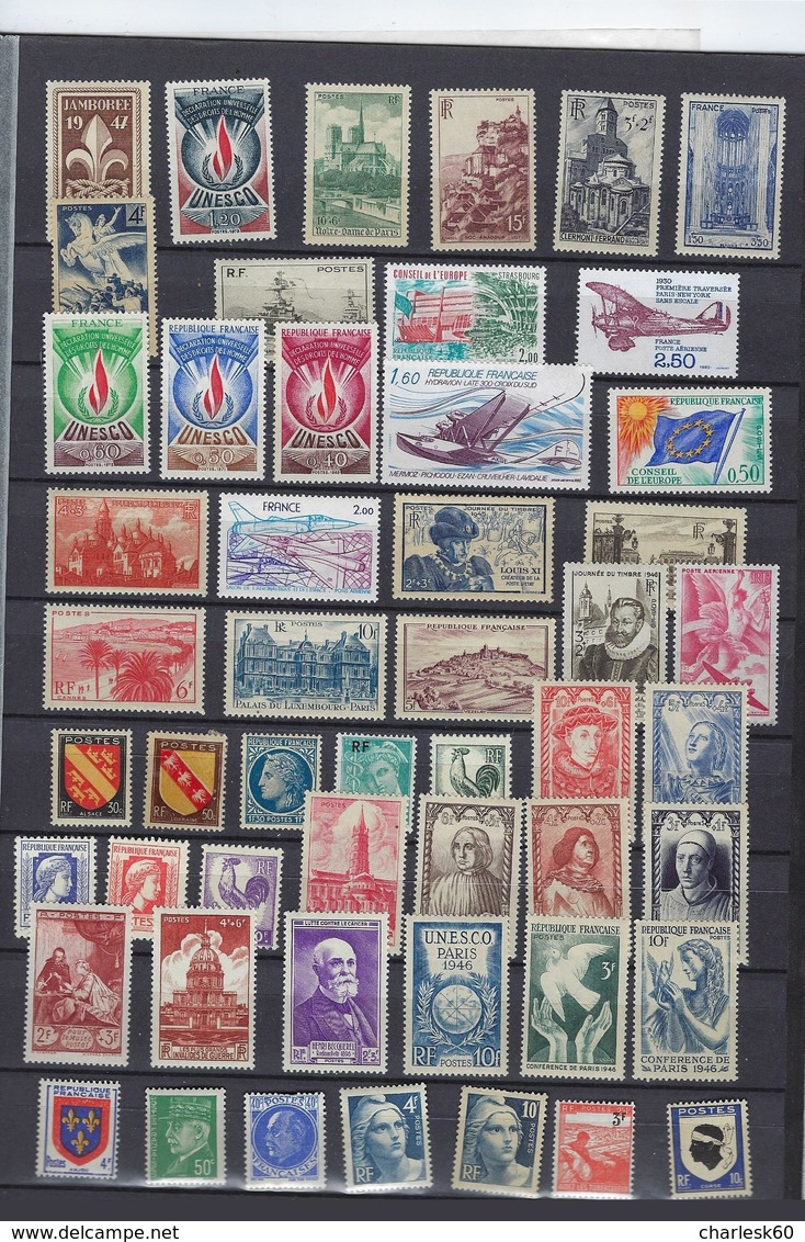 France Lot Vrac Collection De 190 Timbres Neufs - Collections