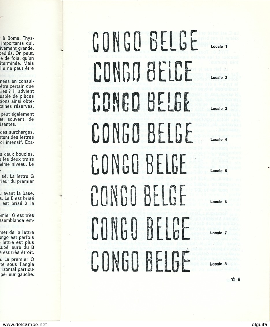 938/25 - CONGO BELGE Fascicule Les Surcharges Congo Belge 1909, Par Roland Ingels , 24 P. , 1977 , Etat NEUF - Kolonies En Buitenlandse Kantoren