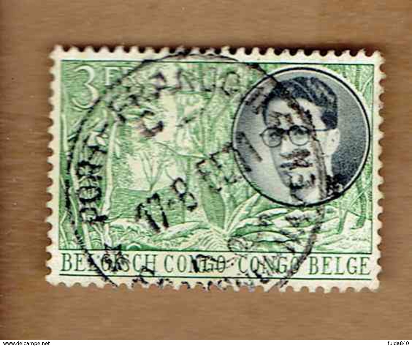 Congo Belge.(COB-OBP)  1955 - N°330    *VOYAGE ROYAL AU CONGO*   3F   Oblitéré - Oblitérés