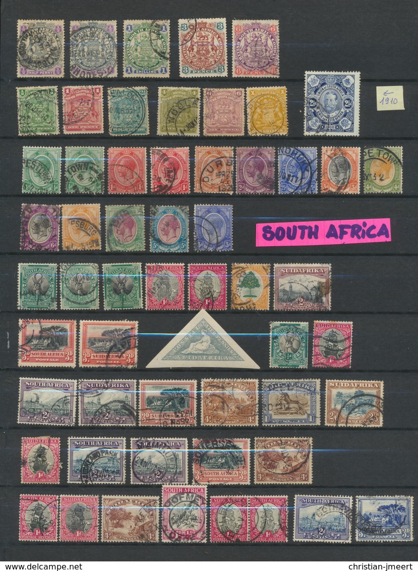 Collection Afrique Du Sud En Oblitérés  265 Timbres - Quelques Neufs - Ohne Zuordnung