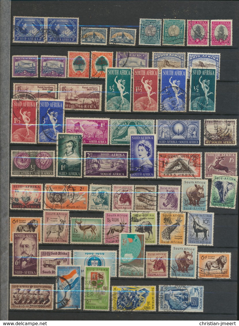 Collection Afrique Du Sud En Oblitérés  265 Timbres - Quelques Neufs - Non Classés