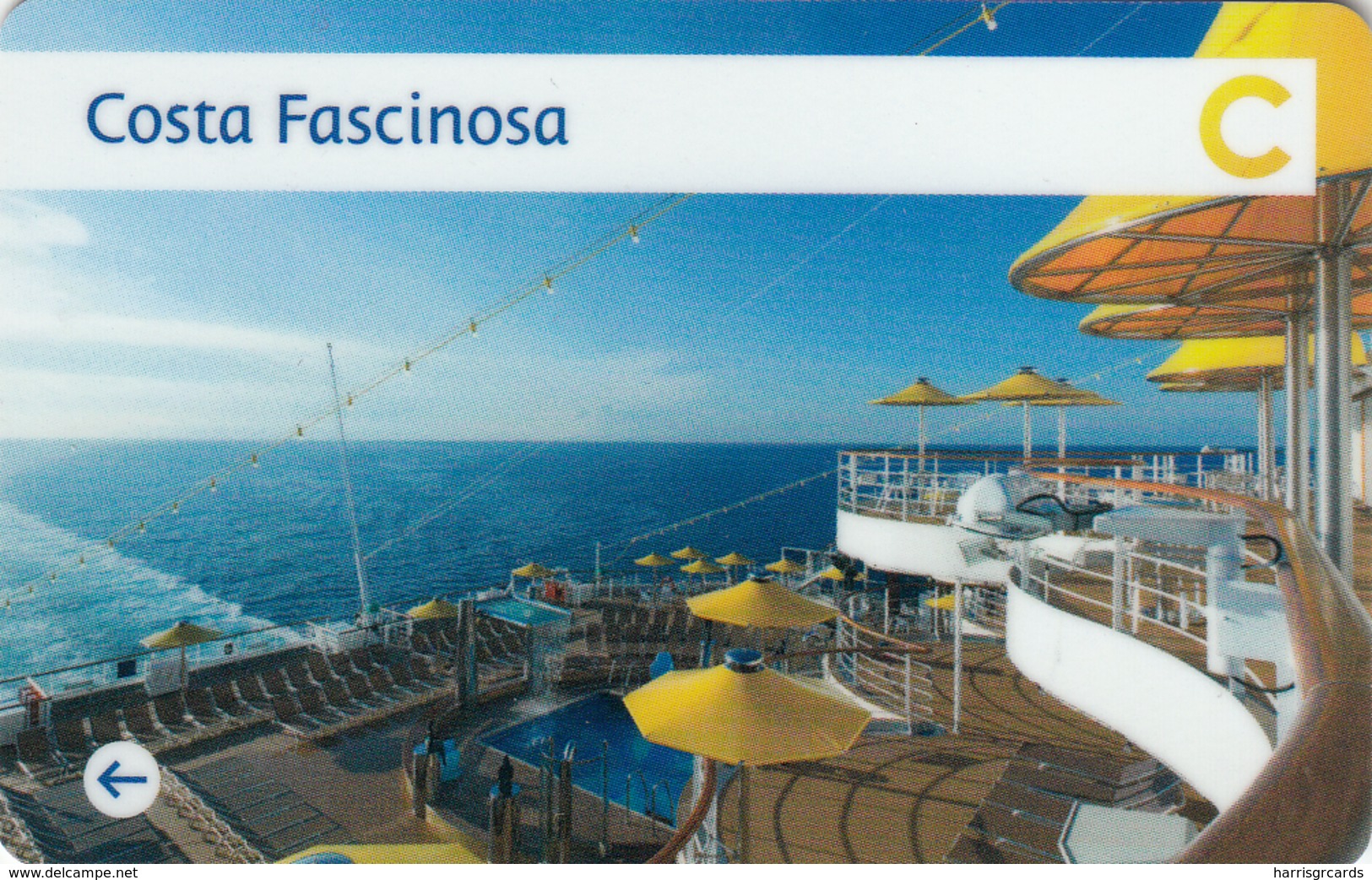 ITALY Cabin Keycard - COSTA FASCINOSA ,Used - Cartes D'hotel