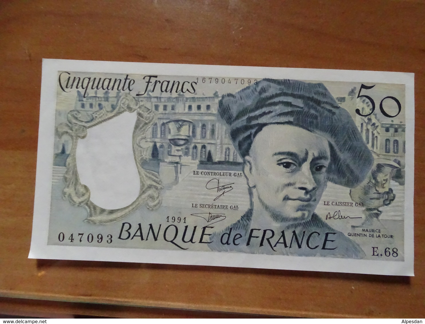 Billet France 50 Francs Quentin De La Tour - E.68 - 1991 - 50 F 1976-1992 ''Quentin De La Tour''