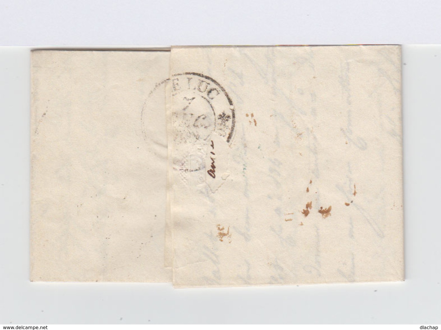 Sur Pli Avec Correspondance Gros CAD Aix 7 Déc. 1833. Oblitération Manuscrite. CAD Le Luc. (910) - 1801-1848: Précurseurs XIX