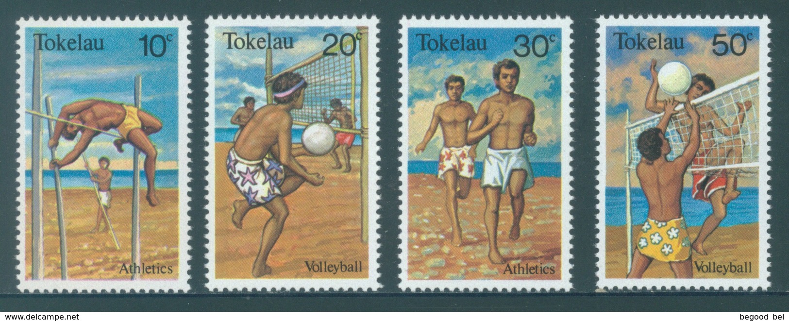 TOKELAU - MNH/** - 1981  - ATHLETICS VOLLEYBALL - Yv 77-80 -  Lot 18363 - Tokelau