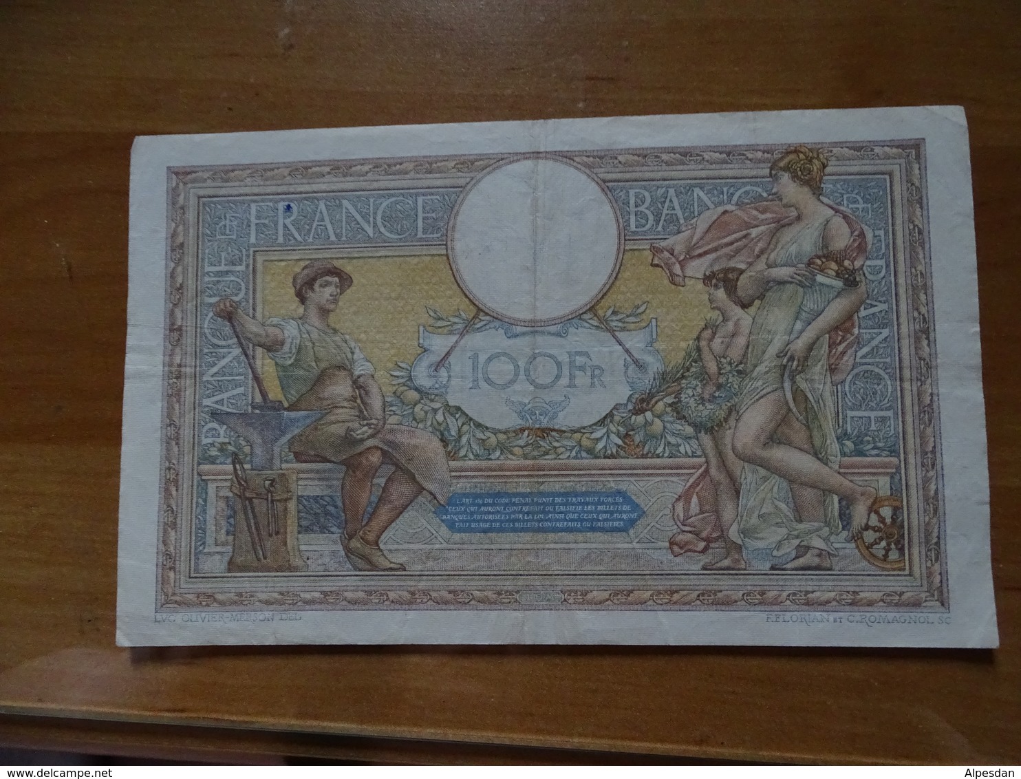Billet 100 Francs France Merson 3-12-31 - 100 F 1908-1939 ''Luc Olivier Merson''