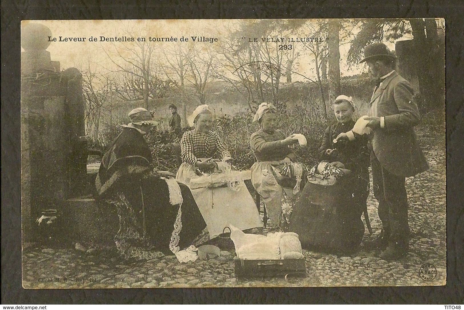 CP-Le Leveur De Dentelles En Tournée De Village - Autres & Non Classés