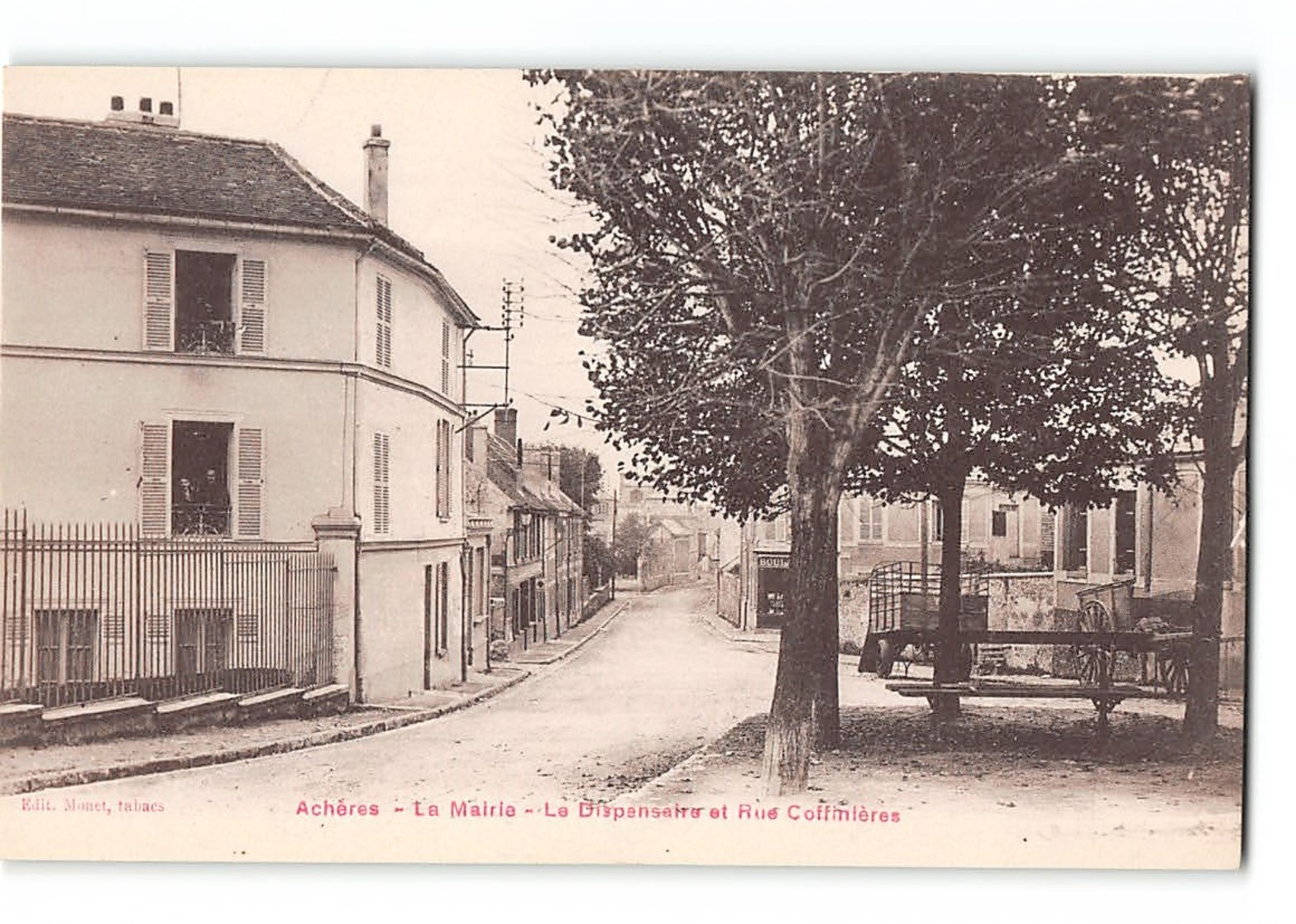 CPA 78 Acheres Mairie Le Dispensaire Rue Coffinieres - Acheres