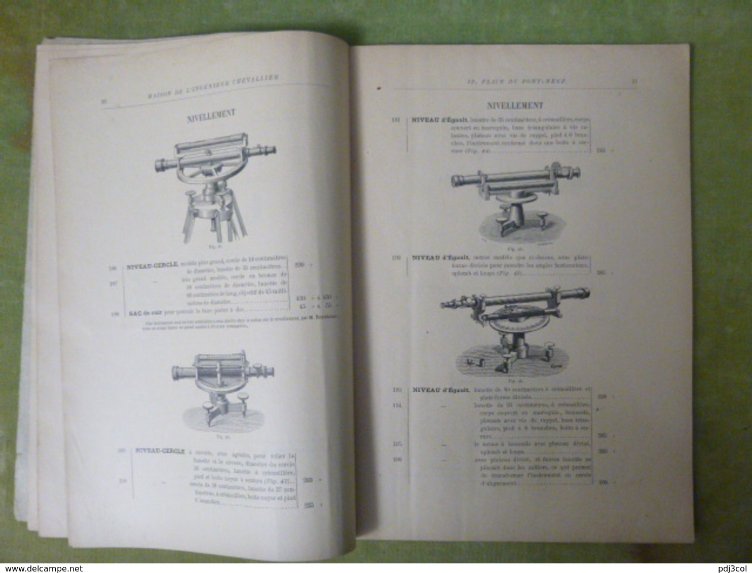 Rare Catalogue Des Instuments De Mathématiques, Arpentage, Géodésie & Marine, Maison De L'ingénieur CHEVALLIER, Opticien - Bricolage / Technique