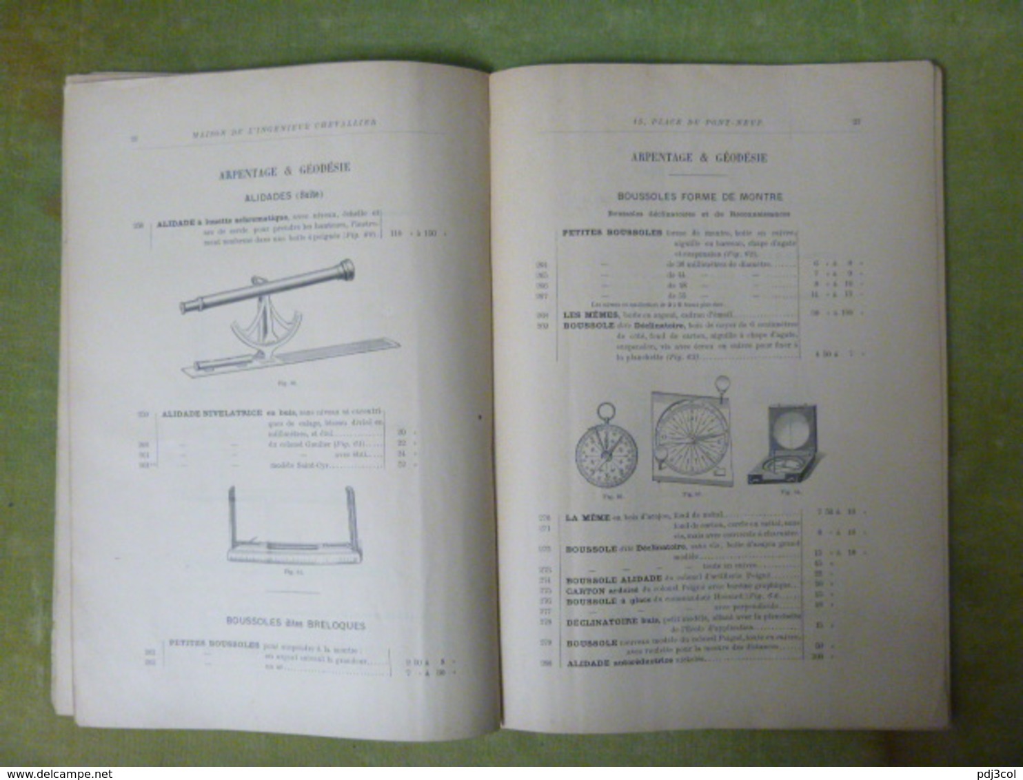 Rare Catalogue Des Instuments De Mathématiques, Arpentage, Géodésie & Marine, Maison De L'ingénieur CHEVALLIER, Opticien - Bricolage / Technique