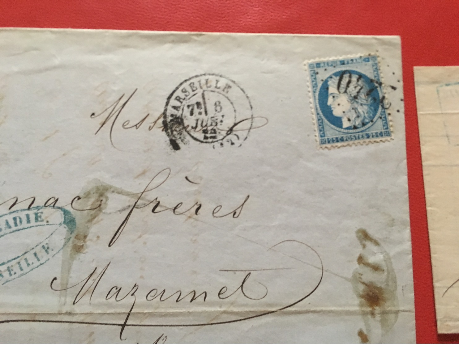 Lot De 4 Enveloppes Très Anciennes 1862/1871 Lot 215e - Sonstige & Ohne Zuordnung