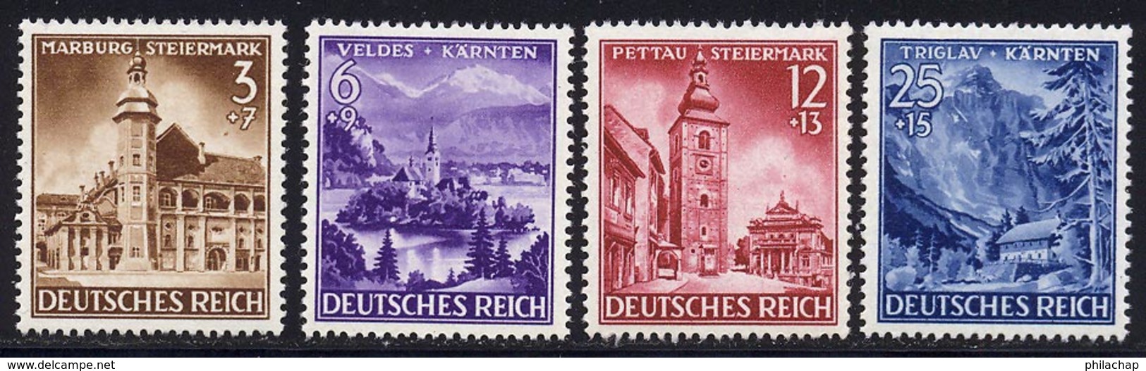 Allemagne Empire 1941 Yvert 730 / 733 ** TB Bord De Feuille - Nuovi