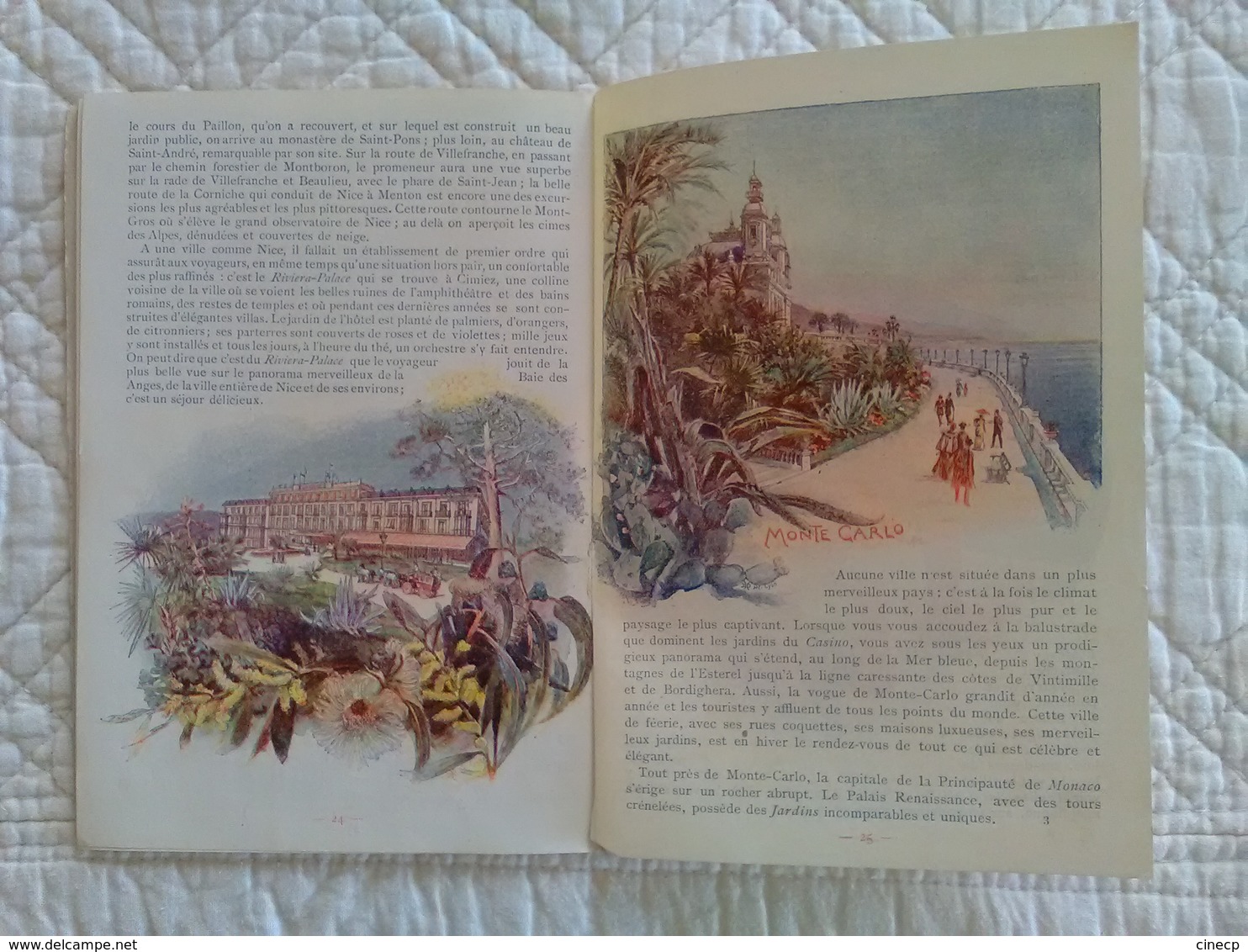 Dépliant touristique CHEMINS DE FER PLM superbes illustrations Art Nouveau des villes gares du réseau attelage à chien