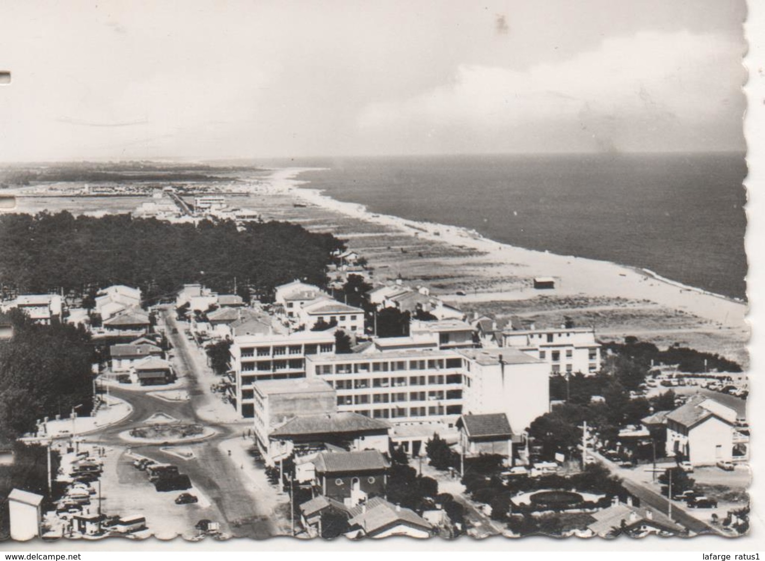 ARGELES SUR MER VUE AERIENNE PETITE CARTE DE 9cm De Long Et 6 Cm De Large - Argeles Sur Mer