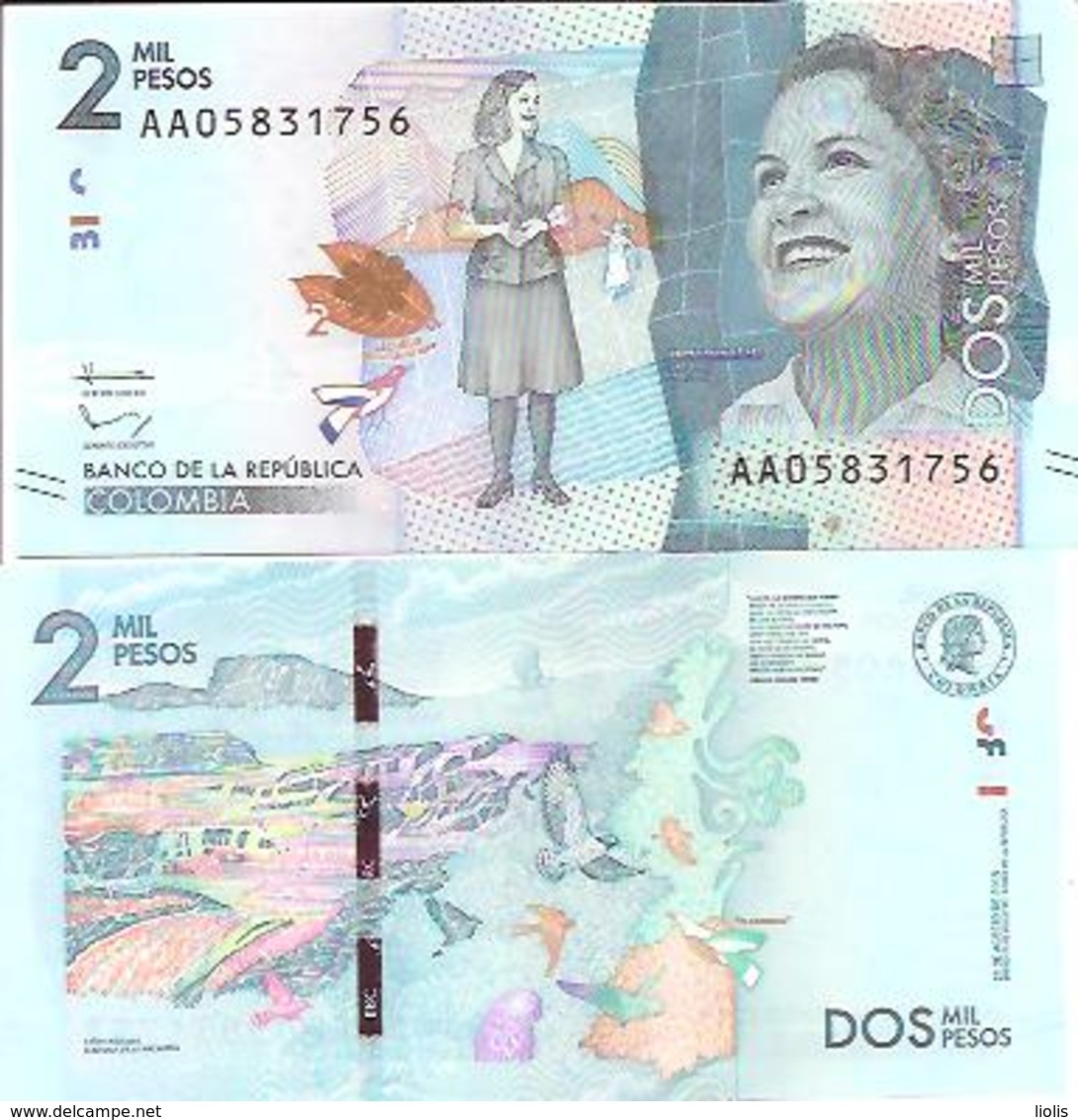 Colombia  New  2000 Pesos  2016  UNC - Colombia