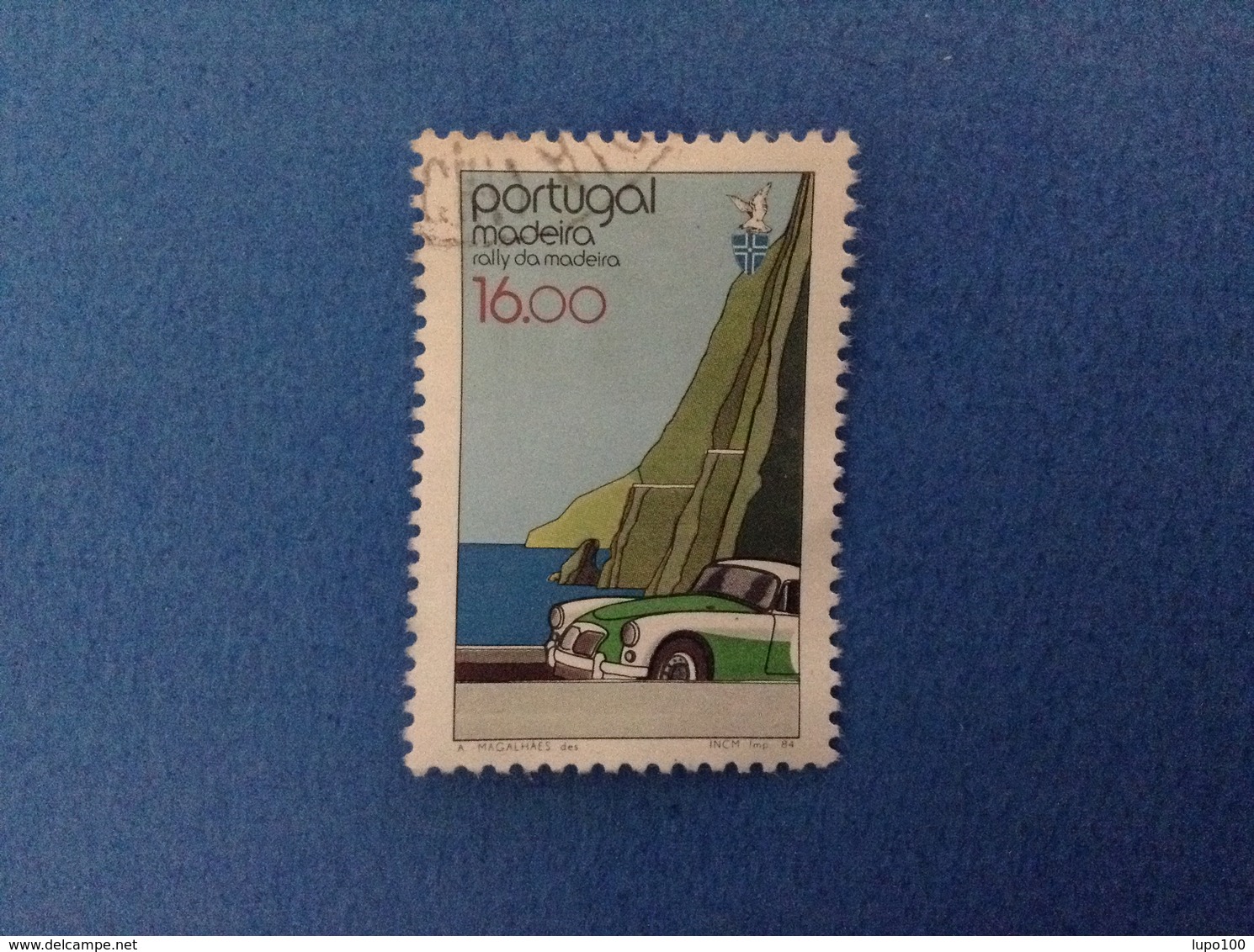 1984 PORTOGALLO PORTUGAL MADEIRA FRANCOBOLLO USATO STAMP USED RALLY 16.00 - Usati