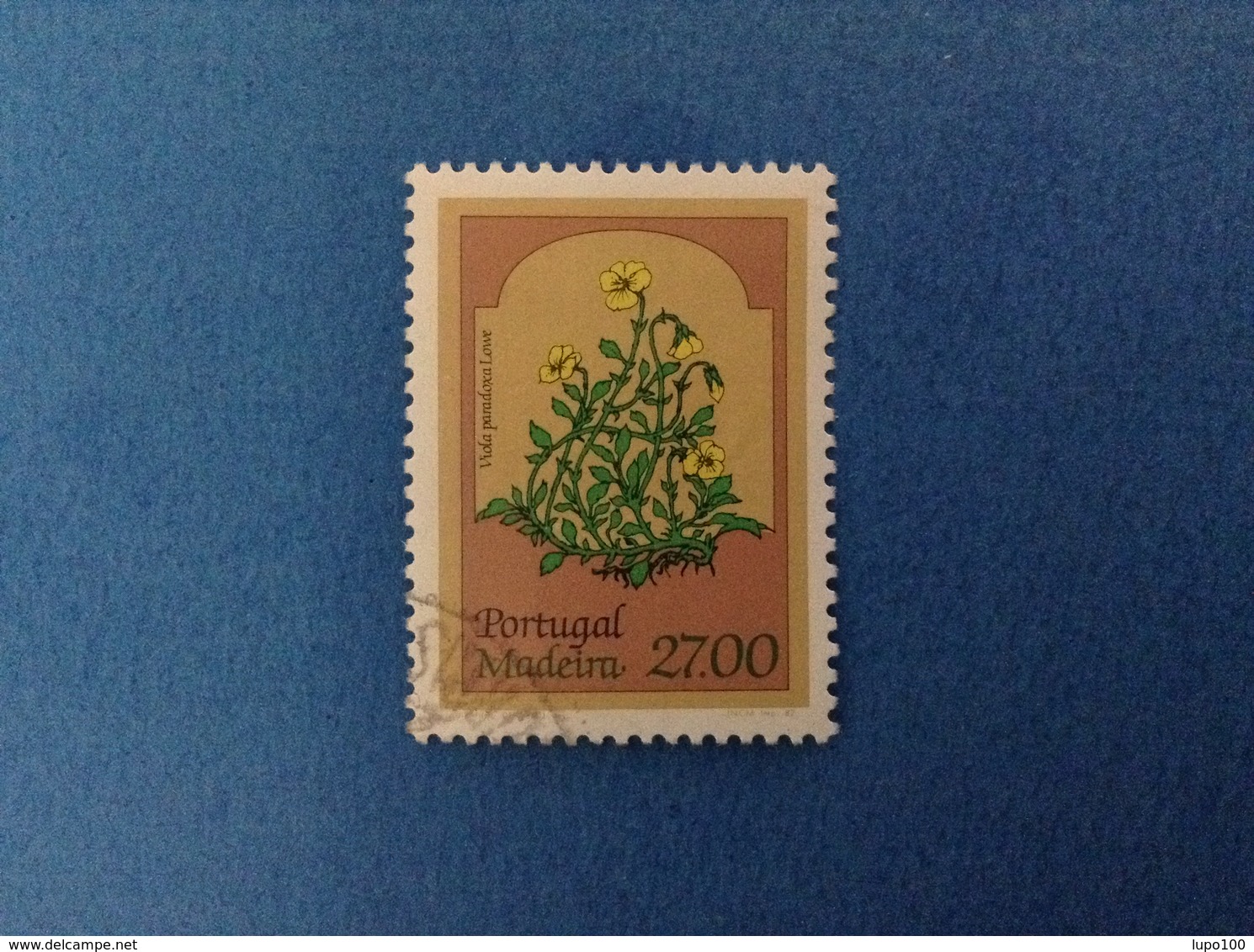 1982 PORTOGALLO PORTUGAL MADEIRA FRANCOBOLLO USATO STAMP USED FLORA PIANTE 27.50 - Usati