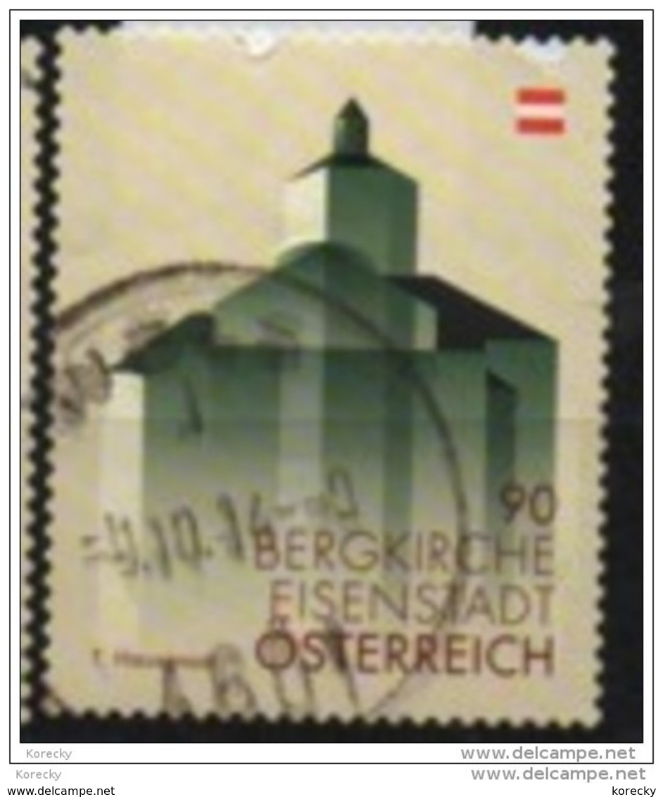 2013 -  3095 Y - ° - FM - 0,90 -Bergkirche, Eisenstadt (mit Fluor. Postlogo) - Gebraucht