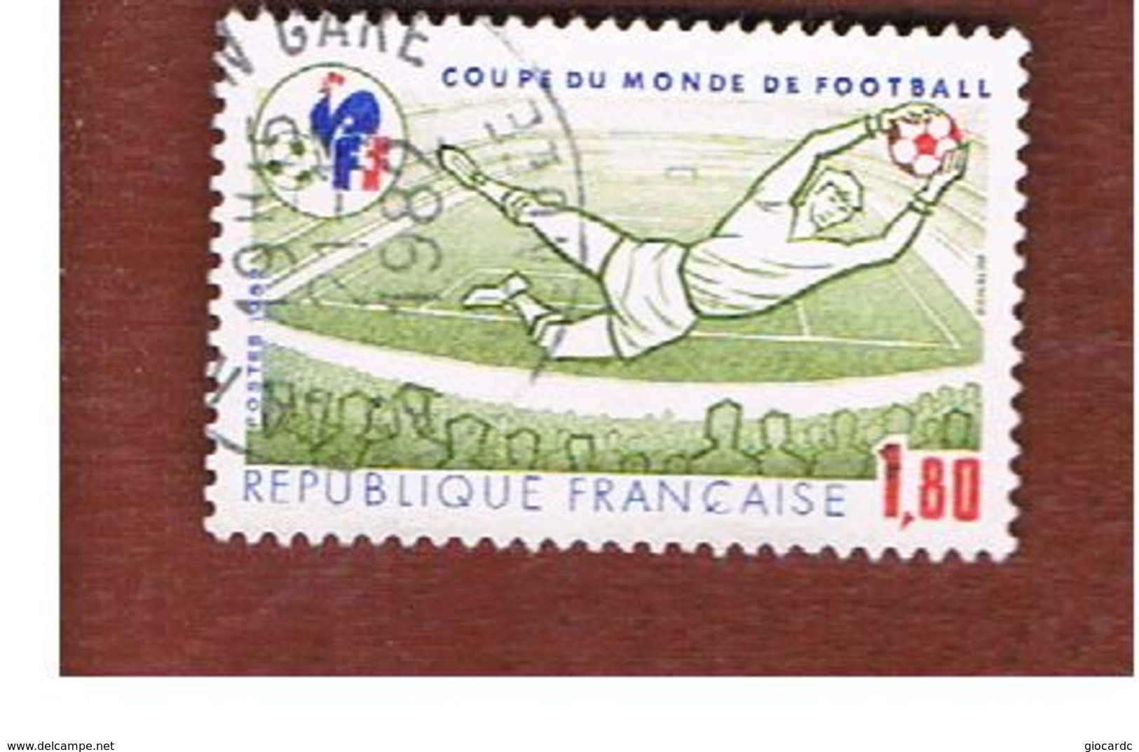 FRANCIA (FRANCE) -   SG 2530  -    1982   WORLD CUP FOOTBALL   -  USED - Gebraucht