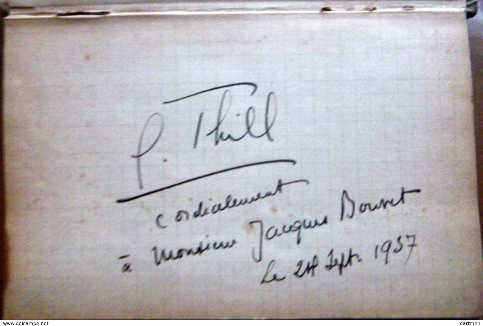 AUTOGRAPHES RECUEIL JOSEPHINE BAKER MISTINGUETT GEORGES THILL  WILLIE LEWIS CHRISTIAN GERARD  RAY VENTURA - Autres & Non Classés