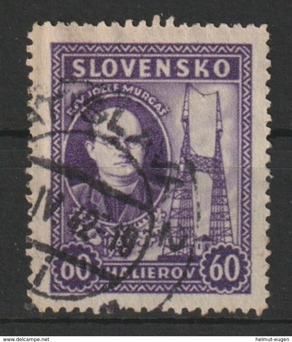 MiNr. 46 Slowakei / 1939, 12. Sept./1941. 10. Todestag Von Jozef Murga∏. - Gebraucht