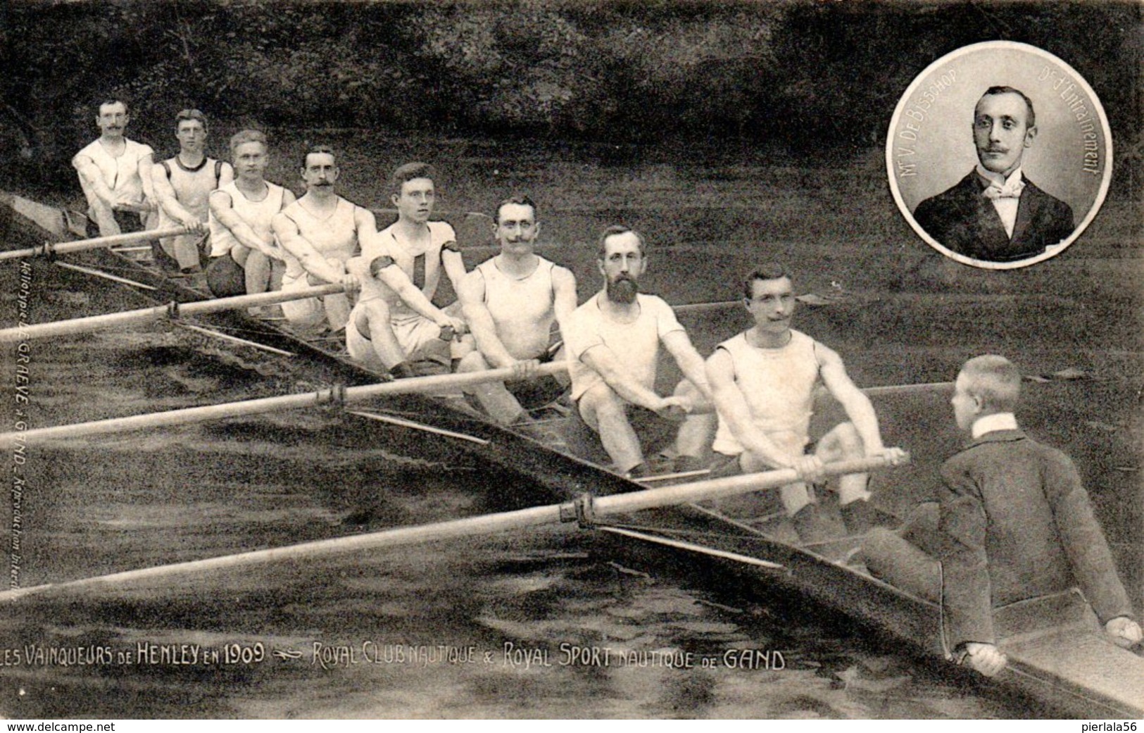 Gand - 1909 - Royal Club Nautique & Royal Sport Nautique - Les Vainqueurs De Henley - Gent