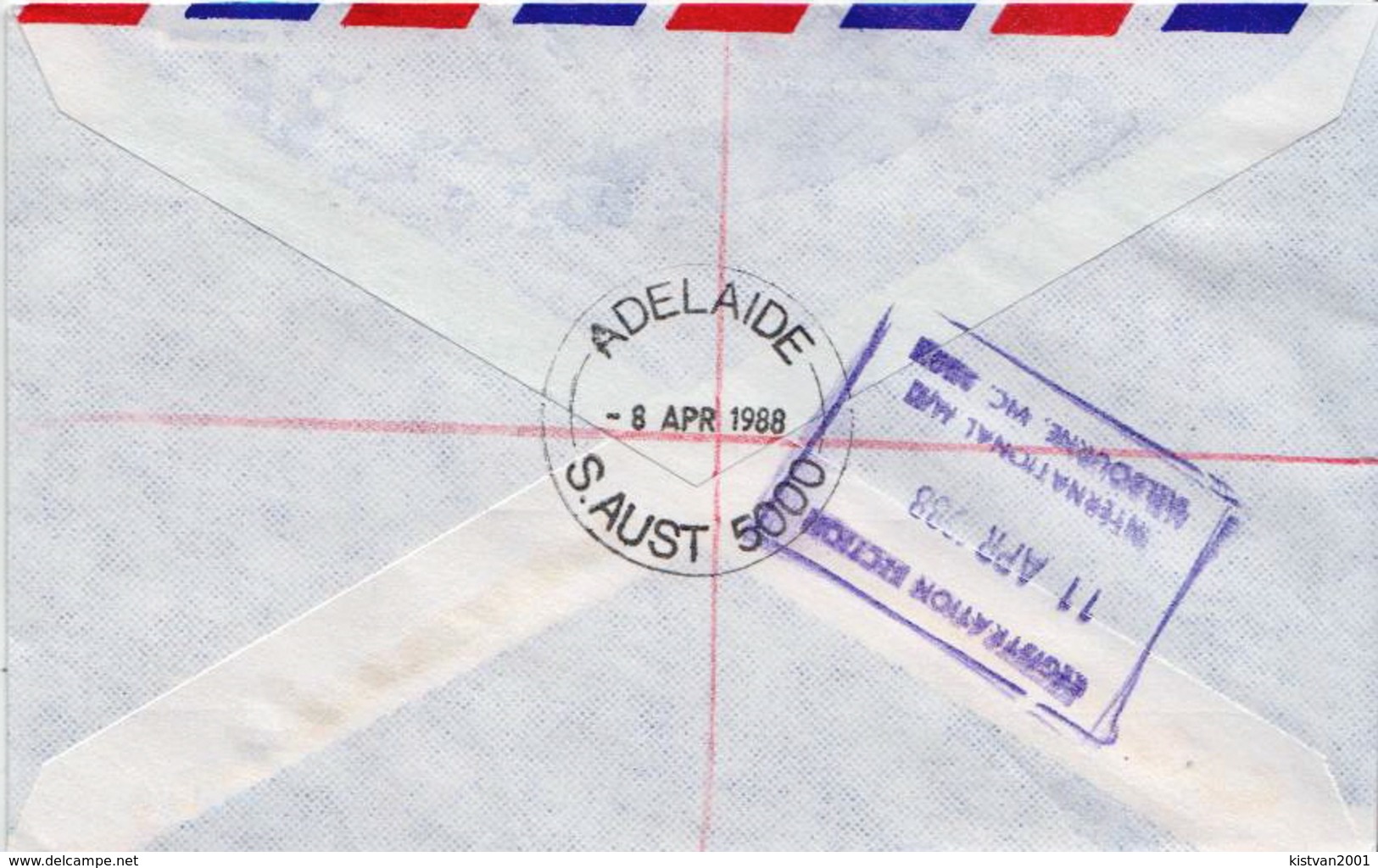 Postal History Cover: Australia R Cover With Automat Stamps - Machine Labels [ATM]