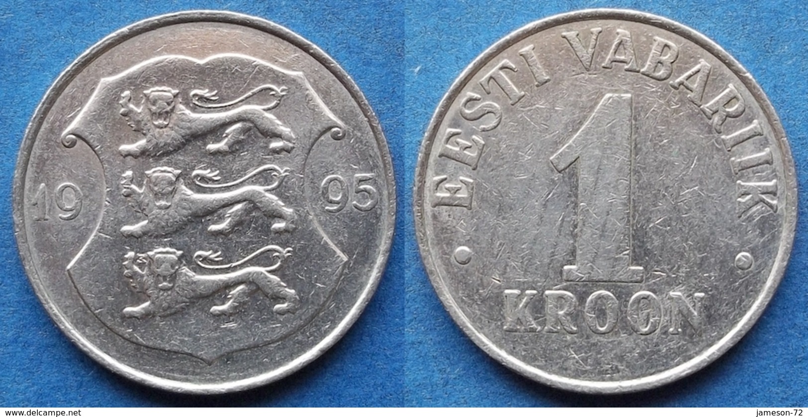 ESTONIA - 1 Kroon 1995 KM# 28 Kroon Coinage (1991- 2010) - Edelweiss Coins - Estonie