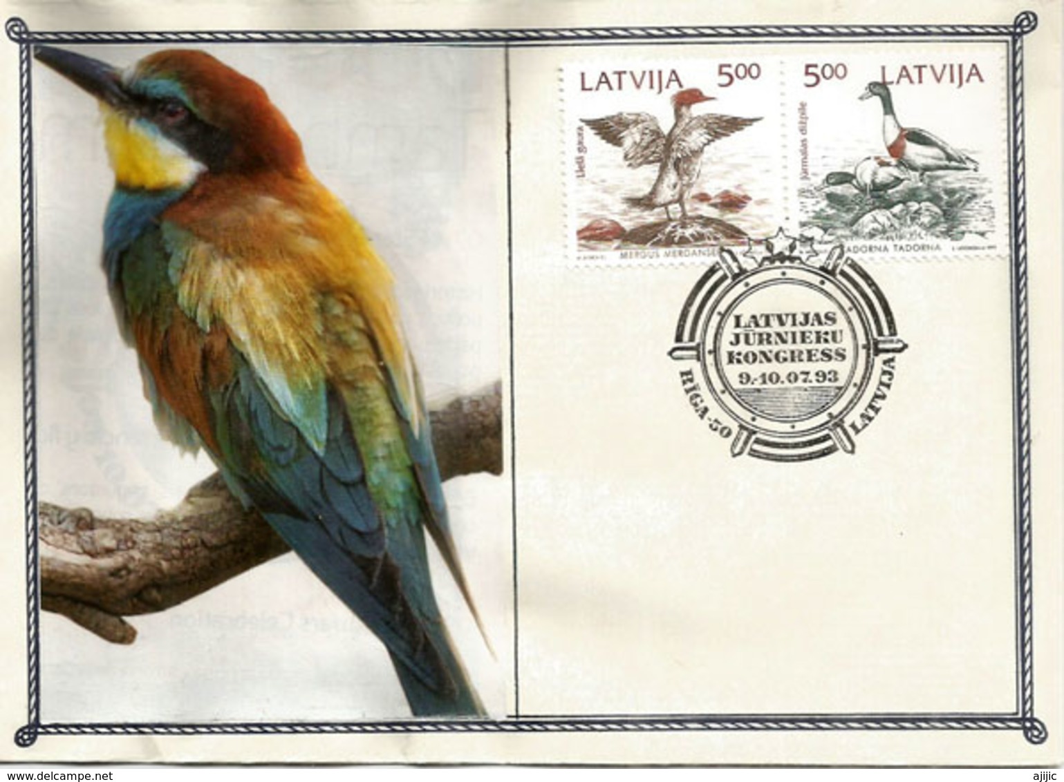 Oiseaux De Lettonie. FDC Riga - Lettland