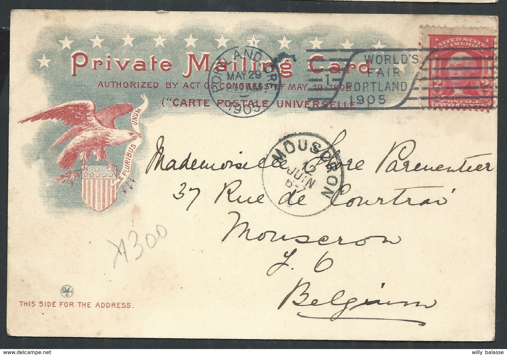 +++ CPA - Private Mailing Card - Amérique - Oregon - Cachet PORTLAND - John Malcolm  // - Portland