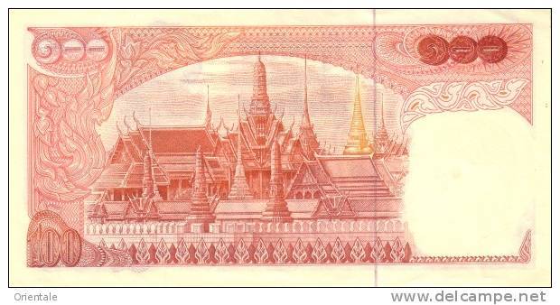 THAILAND  P. 85a 100 B 1969 UNC (s. 47) - Tailandia