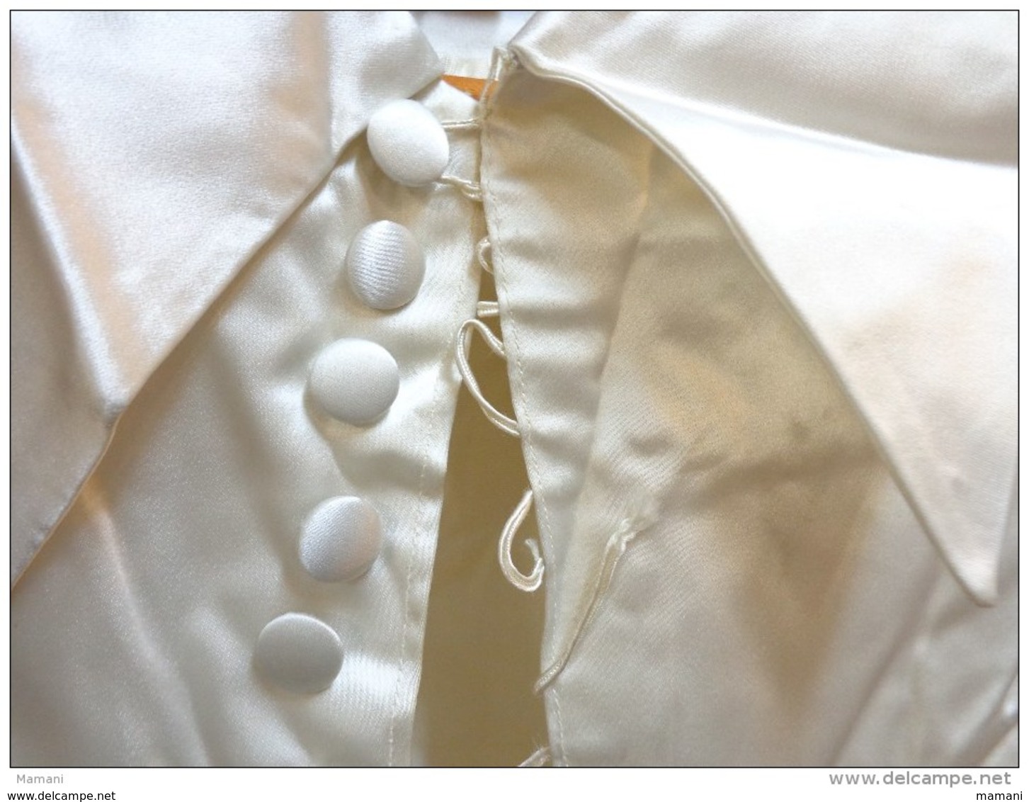 Lot De 6 Robes  De Mariée +1 Jupon Vintage Nylon-satin- Soie-pour Theatre-deguisement Ou Recuperation Tissu Pour Poupee - 1940-1970