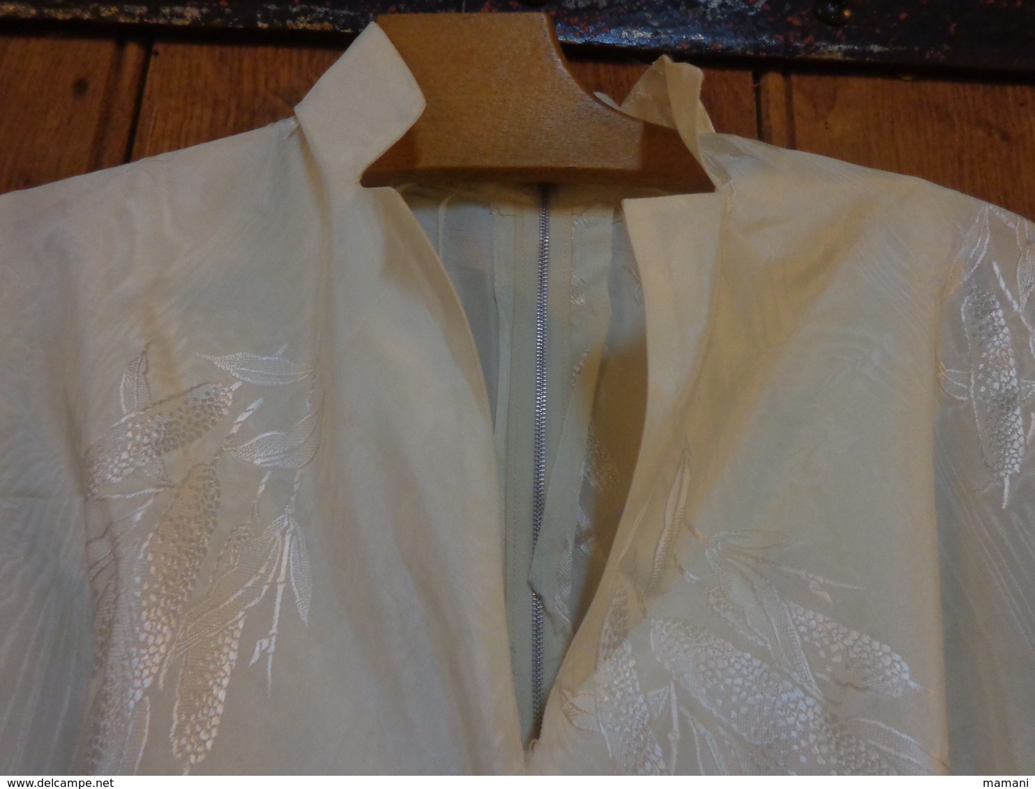 lot de 6 robes  de mariée +1 jupon vintage nylon-satin- soie-pour theatre-deguisement ou recuperation tissu pour poupee